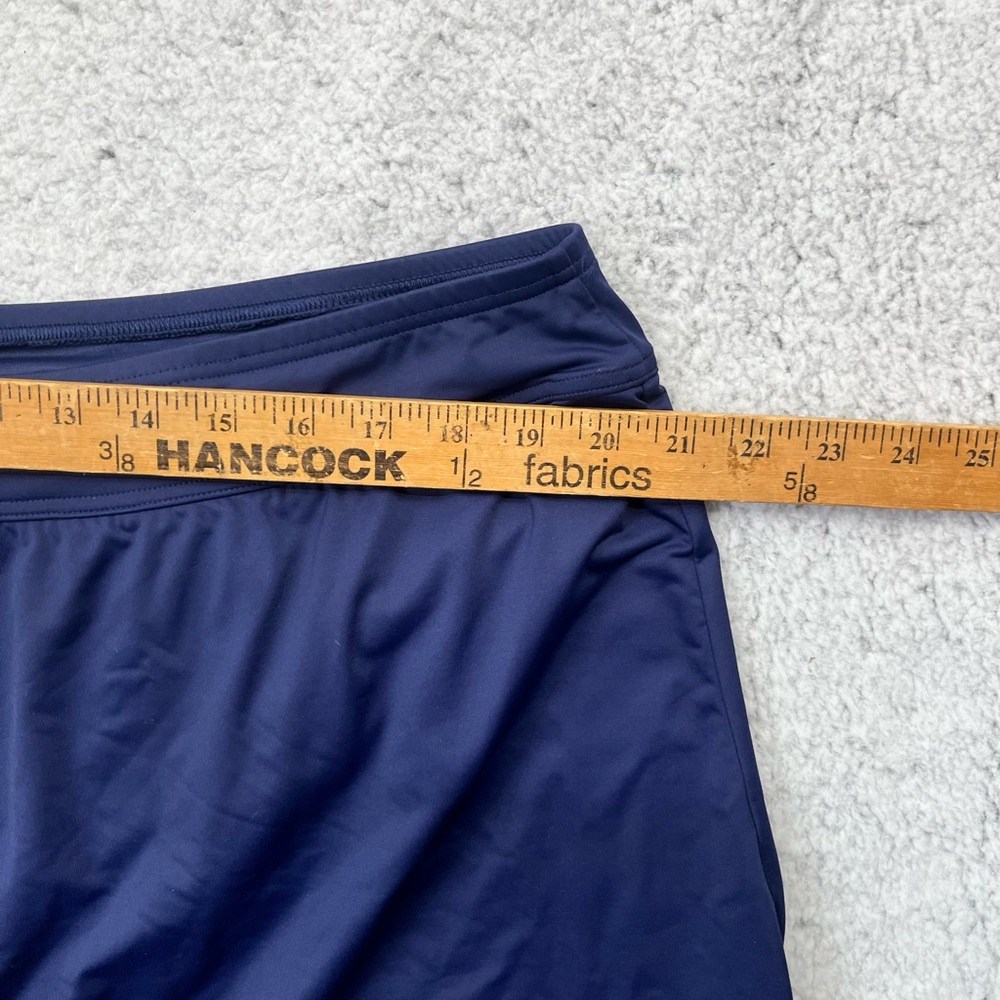 Women's Lands End Navy Nylon Blend Swim Skirt Bottom Size 22 W - Picture 3 of 7